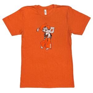 OSU • Orange Oklahoma State Gold Swinging Pete Short Sleeve Tee T-Shirt